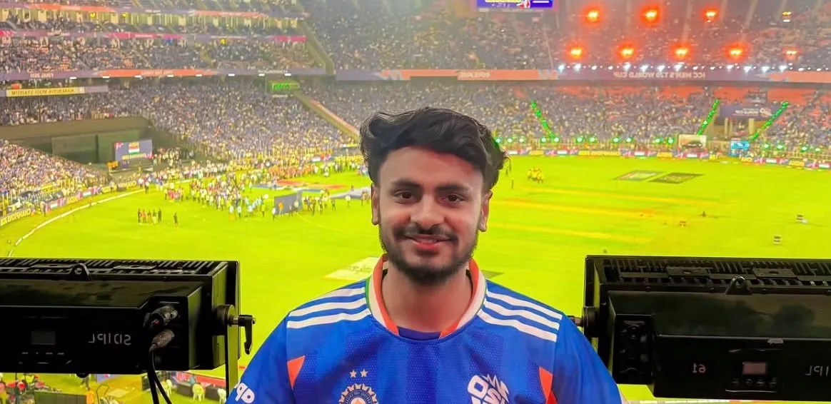 Abhishek Pandey at Narendra Modi Stadium for T20 World Cup Final 2026