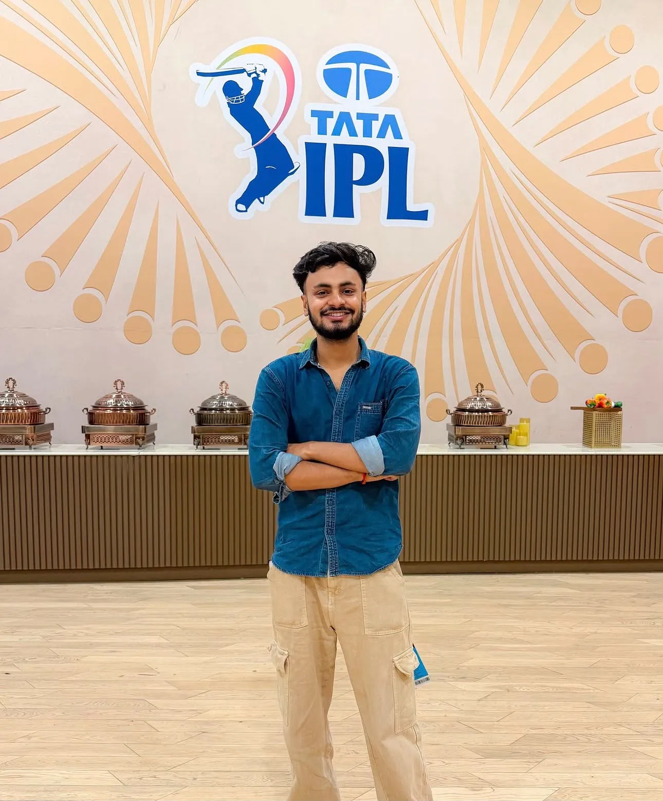Abhishek Pandey at a Tata IPL event
