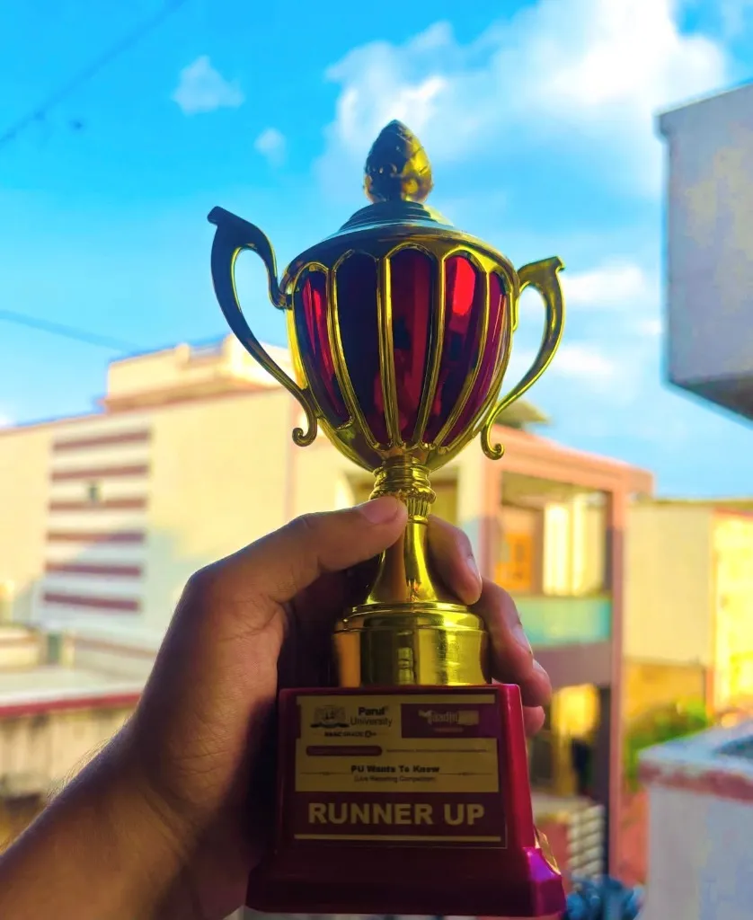 Parul University PU Wants To Know Runner Up Trophy